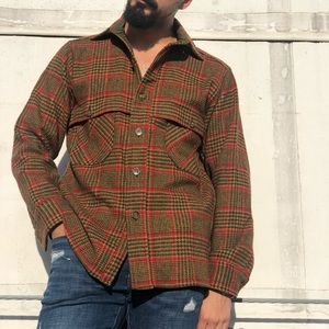 SOLD • Vintage 1970’s Plaid Green Woolrich Shirt